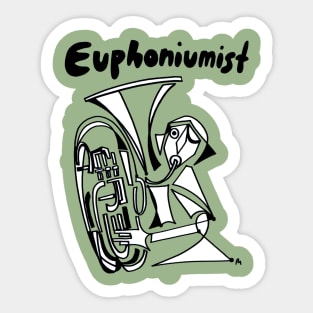 Euphoniumist (Female) by Pollux Sticker